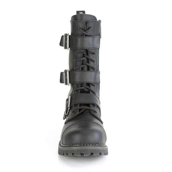 Gothic Combat Steel Toe Knee High Boots main image 5